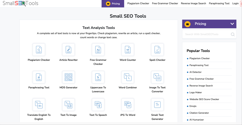 Small SEO Tools